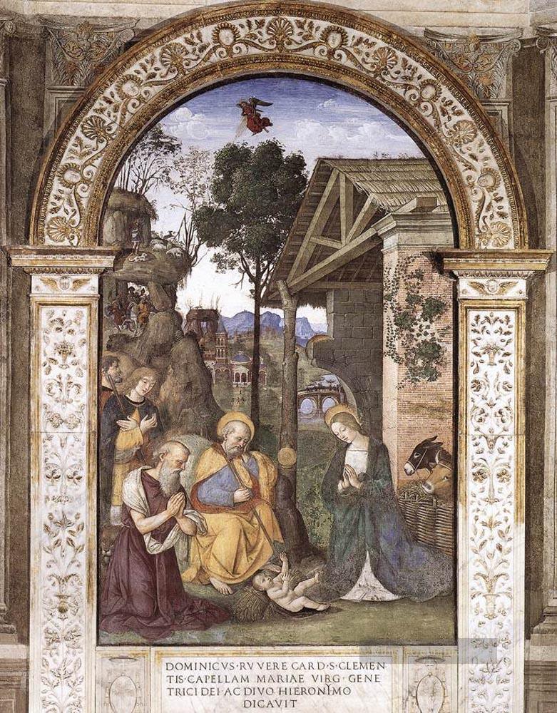 Verehrung des Christus Kind Renaissance Pinturicchio Ölgemälde